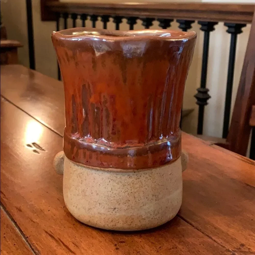 Takahashi Le Chef Pottery Vase / Chopstick Holder